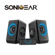 【SonicGear】quatro2強效低頻振膜 多媒體音箱 黑藍_Blue(2.0桌上型小喇叭)