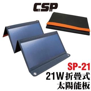 【CSP】21W折疊式太陽能板 臺灣現貨 太陽能移動 太陽能板露營專用(太陽能板 戶外休閒 露營 輕便好攜帶)