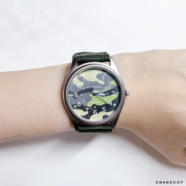 【ENANSHOP 惡南宅急店】工裝24時制數字錶 夜光錶面 韓國流行 手錶 男錶 女錶 情侶對錶0662F