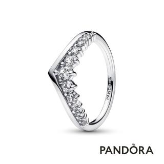 【Pandora官方直營】密鑲寶石許願骨戒指-絕版品
