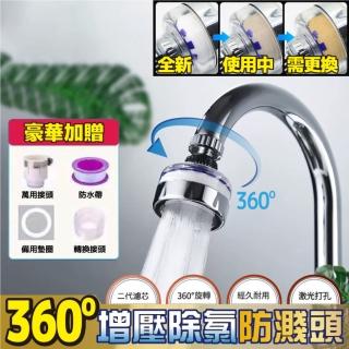 【Zhuyin】360度除氯增壓水龍頭過濾器(淨水 過濾 可拆式)
