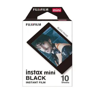 【FUJIFILM 富士】instax mini 黑色邊框底片(2入組)