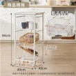 【艾米居家】台灣製三層附籃廚房大餐車(兩色可選 餐車 三層推車)