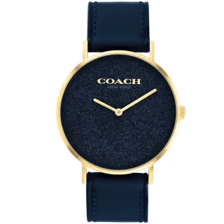 【COACH】官方授權經銷商 藍亮粉面盤氣質手錶-36mm 情人節禮物(14504078/速)