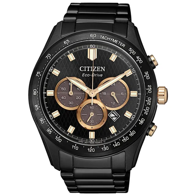 【CITIZEN 星辰】Chronograph 極速潮流三眼競速計時男錶石英錶 雙11(2款可選)送禮