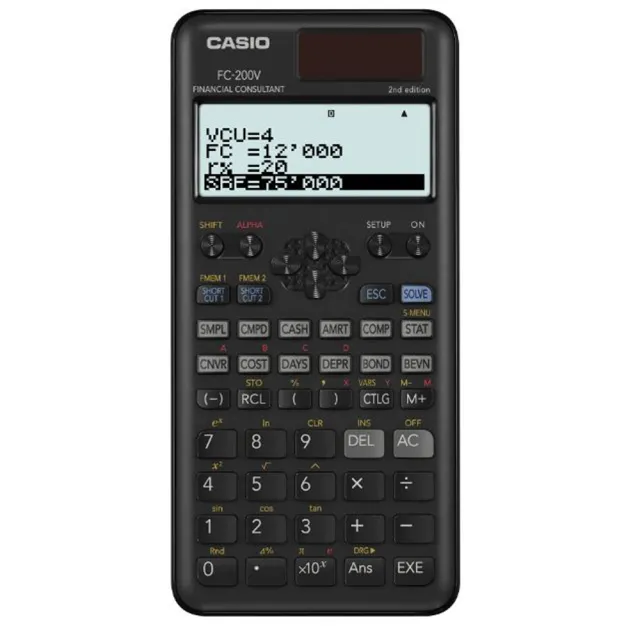 【CASIO 卡西歐】第二代財務型計算機(FC-200V-2)