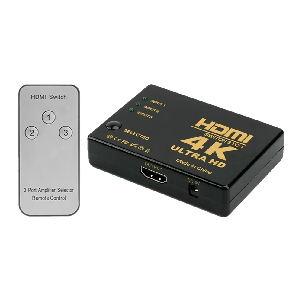HS-3P-2 HDMI Switcher 可遙控三進一出切換器