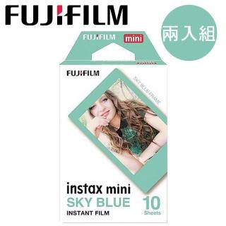 【FUJIFILM 富士】instax mini 藍色邊框底片(2入組)