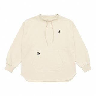 【KANGOL】長袖 米白 刷毛 上衣 女(6252100101)