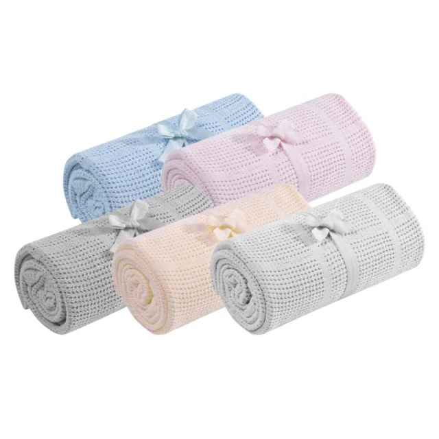 純棉針織洞洞毯(洞洞毯 嬰兒被 蓋毯 空調毯 嬰兒包巾)
