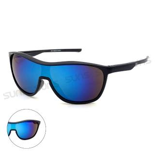 【SUNS】休閒大框流線型太陽眼鏡 冰水藍 防爆頂規墨鏡 S217 抗UV400(採用PC防爆鏡片/抗UV400/檢驗合格)