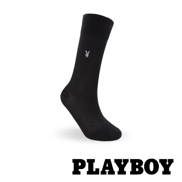 【PLAYBOY】8雙組簡約絲光紳士襪(禮盒/禮物/紳士襪/長襪/男襪)