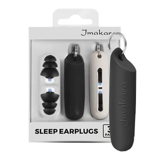 【寂靜世界】防噪音隔音矽膠耳塞-3對組(便攜 收納盒鑰匙圈 降噪 睡眠耳塞 隔音 飛機耳塞 出國旅遊)