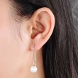 【925 STARS】純銀925耳環 珍珠耳環/純銀925長流蘇耳線造型珍珠耳環(2色任選)