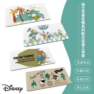 【SONA森那家居】Disney 迪士尼 唐老鴨系列 軟式 加長 珪藻土 地墊(80x38x0.5 矽藻土 矽藻土 防潮)