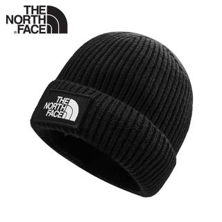 【The North Face】LOGO BOX CUFFED BEANIE 保暖針織帽《黑》3FJX/保暖帽/防寒/登山(悠遊山水)