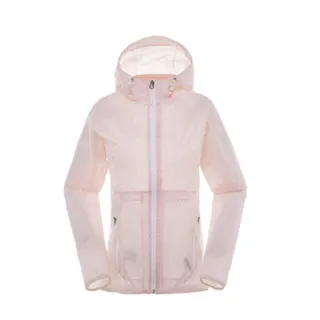 【The North Face】女 DryVent防風防水連帽外套《粉白》3CHS/夾克/風雨衣/休閒外套(悠遊山水)