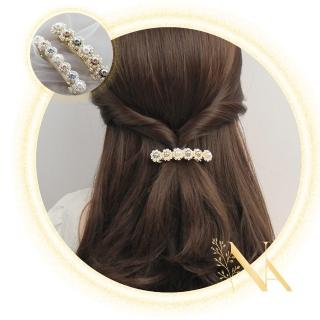 【NANA】娜娜 法式彩色珍珠彈簧夾 NA101803(彈簧夾)