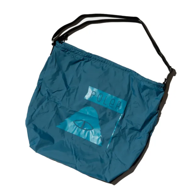 【POLER STUFF】SHOULDER ECO BAG  輕便肩包 / 限量商品(藍青色)