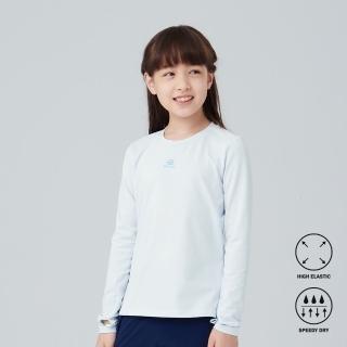 【BATIS 巴帝斯】網布拼接速乾長袖上衣 - 女童 - 二色(吸濕排汗、高彈力)