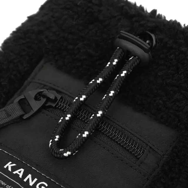 【KANGOL】雙11 側背包 絨毛 小側包 黑(6255170220)