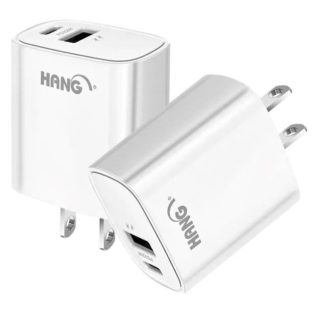 【HANG】C62 22W PD+QC 雙口多兼容快充 超快充電器