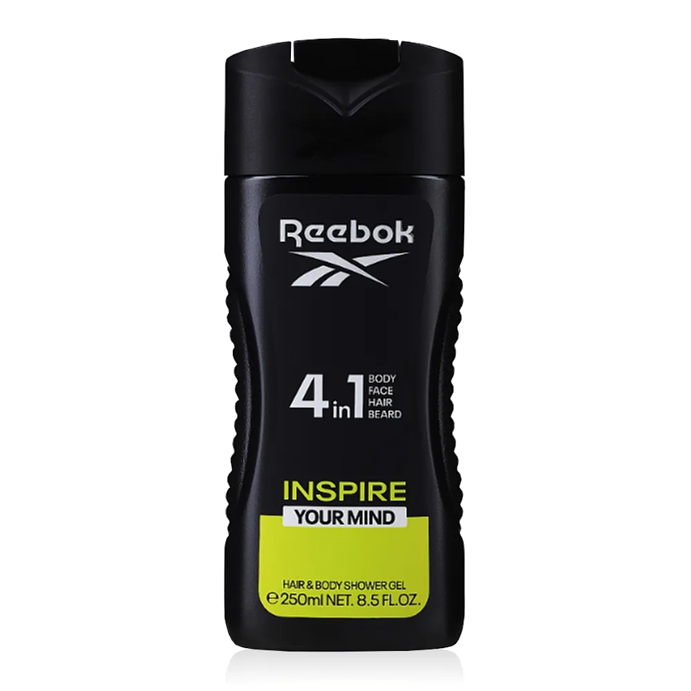 【REEBOK】超越自我男性4合1全能洗髮沐浴膠 250ml(專櫃公司貨)