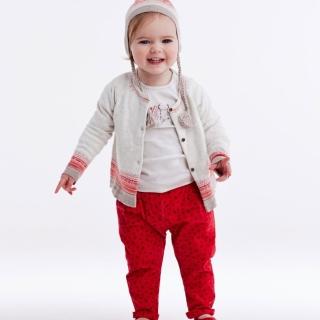 【Purebaby】澳洲有機棉 女童燈心絨長褲(女童 外出褲)