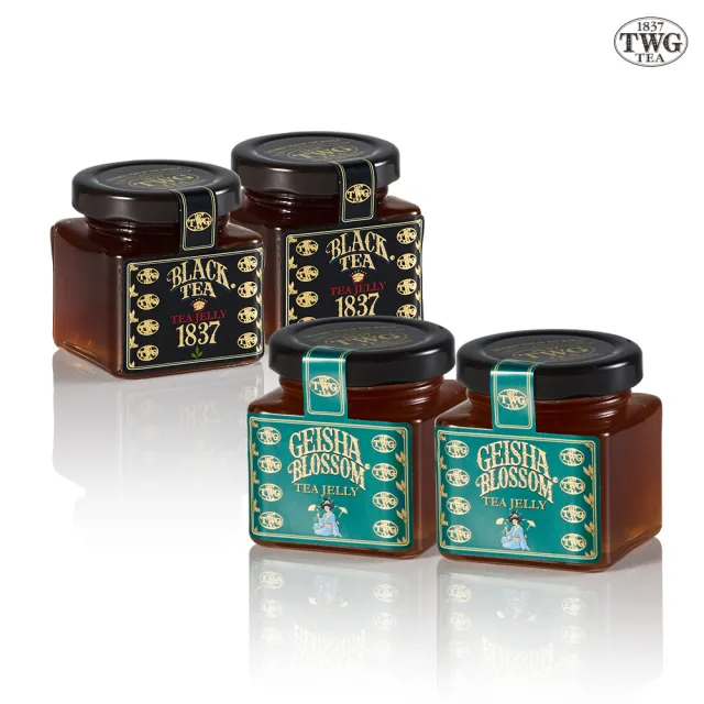 【TWG Tea】四入茶香果醬禮盒組Tea Jelly Duo Giftbox(蝴蝶夫人x2&1837紅茶x2 100g/罐)