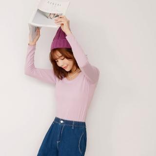 【OB 嚴選】2.7度Water+水感超彈力素色圓領發熱衣 《KG1419》