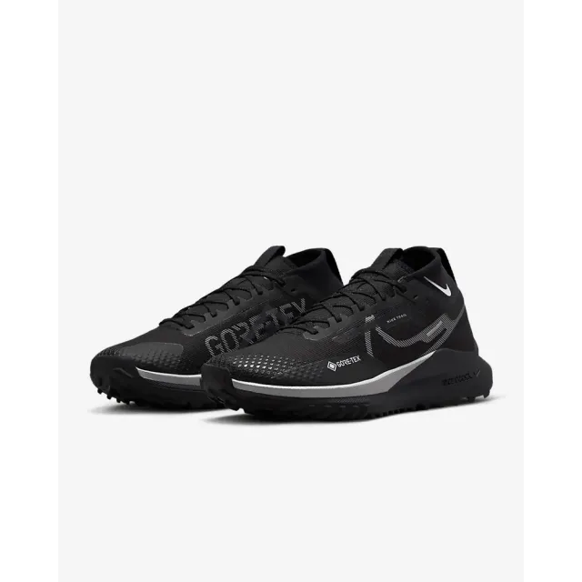 【NIKE 耐吉】慢跑鞋 運動鞋 NIKE REACT PEGASUS TRAIL 4 GTX 男鞋 黑(DJ7926001)