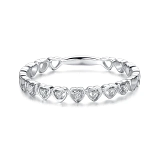 【蘇菲亞珠寶】14K金 心型鑲鑽 鑽石戒指