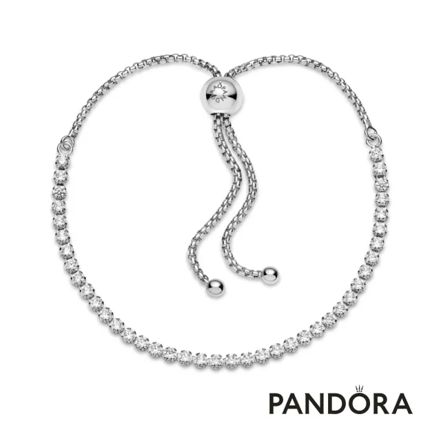 【Pandora 官方直營】璀璨寶石滑釦手鏈-925銀