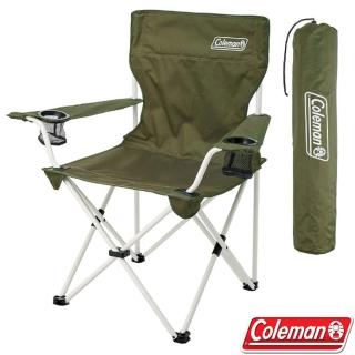 【Coleman】渡假休閒椅.雙扶手折疊椅.導演椅.摺合椅(CM-33560 綠橄欖)