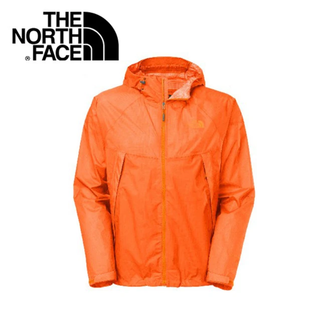 The North Face 男 HV防水外套《光亮橘》CAL3/防水/透氣/透明/輕量(悠遊山水)