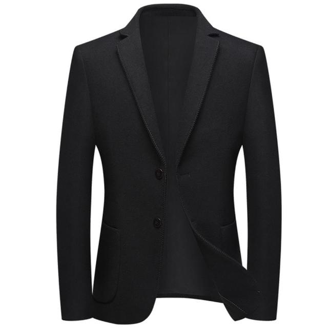 米蘭精品 現貨+預購 毛呢外套羊毛西裝 保暖經典修身西服秋冬男外套2色74de79