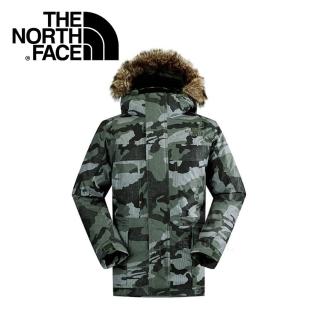 【The North Face】男 HV 550 fill 羽絨外套《褐灰綠迷彩》CA5M(悠遊山水)