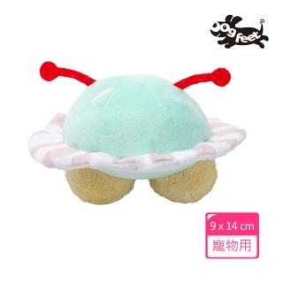 【Dogfeet】寵物星球玩具《飛碟》發聲玩具 潔牙玩具(貓狗適用 啾啾聲 繽紛色彩 寵物玩具 抗憂鬱玩具)