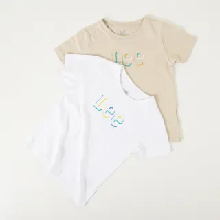 【Lee 官方旗艦】童裝 短袖T恤 / 立體LOGO 共2色 標準版型(LL22036397W /  LL220363K14)