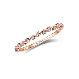 【蘇菲亞珠寶】18K玫瑰金 克萊爾 鑽石戒指