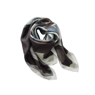 【Jun Jun】特價 蠶絲大方巾 真絲斜紋綢絲巾 88x88cm(芭蕾舞者)