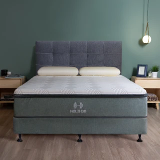 【HOLD-ON】舉重床經典版PRO 床墊三件組 單人加大3.5尺(硬式獨立筒床墊與弓形彈簧下墊的完美組合)