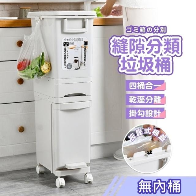 【kihome 奇町美居】縫隙垃圾桶32L-無內桶