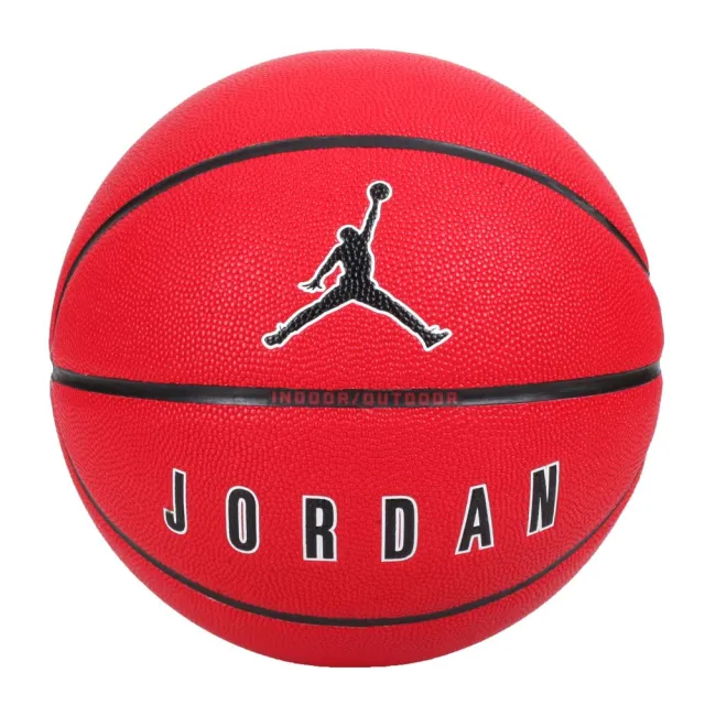 【NIKE 耐吉】JORDAN ULTIMATE 2.0 8P 7號籃球-室內外 紅黑白(J100825465107)