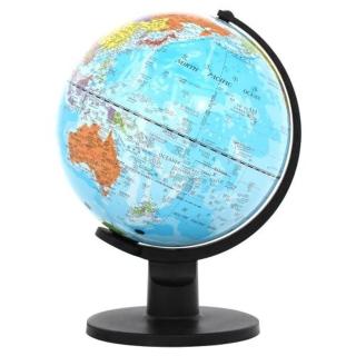 【WUZ 屋子】SkyGlobe 10吋行政藍色海洋塑膠地球儀(中英文對照)