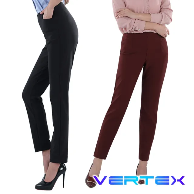 【VERTEX】2件組-100%日本製-智慧快乾溫控美型鑽石褲(黑色/酒紅色)