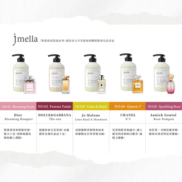 【JMELLA】香水洗髮乳 3入組(任選3件)