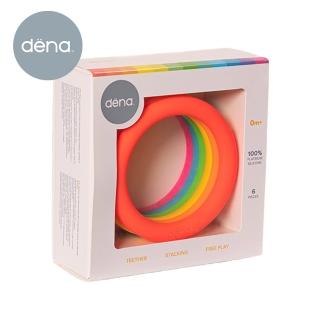 【dena 西班牙】多功能創意圓圈圈-螢光色(益智玩具/固齒器/玩沙玩具/軟積木/兒童禮物)