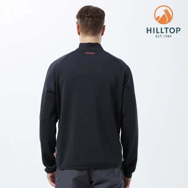 【Hilltop 山頂鳥】PRIMALOFT Filled Fleece 男款保暖科技棉刷毛外套 PH22XM01 黑