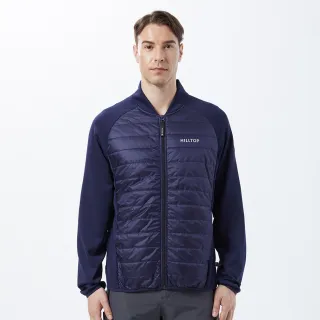 【Hilltop 山頂鳥】PRIMALOFT Filled Fleece 男款保暖科技棉刷毛外套 PH22XM01 藍